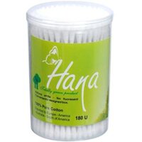 Tăm bông trẻ em cao cấp Hana - Nắp xoay thông minh