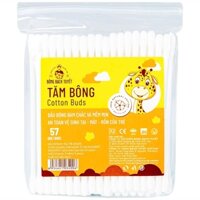 Tăm bông trẻ em cotton buds for kid bạch tuyết (bịch/10gói/57que)