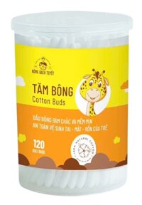 Tăm bông trẻ em cotton buds for kid bạch tuyết (hủ tròn/120que)