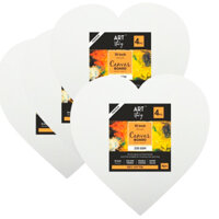 Tấm canvas panel hình trái tim 230gsm