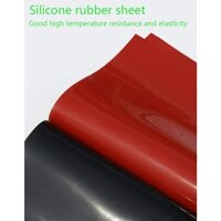 Tấm Cao Su Silicon Đen Tấm Silicon Đỏ Miếng Đệm Chịu Nhiệt Độ Cao Chống Sốc Chống Trơn Trượt Niêm Phong Phần 1 / 2 / 3 / 5 Miếng Đệm Cao Su