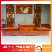 Tam Cấp Gỗ Hương(100%) cao cấp để bát hương, tượng sơn pu bóng, tam sơn gỗ hương