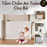 Tấm chắn an toàn cho bé, rào chắn cửa lan can không đục lỗ cho em bé và thú cưng