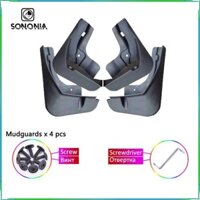 Tấm chắn bùn bảo vệ phía trước và sau Bộ 4 miếng chắn bùn cho Yuan Plus Chuyên nghiệp Nhẹ sành điệu