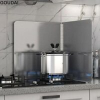 Tấm chắn bùn dầu, Tấm chắn chống vỡ có thể gập lại bằng thép không gỉ, Màn hình mạ mỡ Bạc Chống gió 2 tấm Tấm bếp vách ngăn chống văng