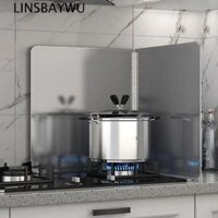 Tấm chắn chống vỡ dầu, Tấm chắn chống vỡ bằng thép không gỉ, Phụ kiện nhà bếp Màu bạc có thể gập lại 2 tấm vách ngăn chống văng ngoài trời
