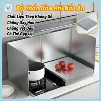 Tấm Chắn Dầu Inox 304 Chống Gỉ Tấm Dụng Cụ Chắn Dầu & Chắn Gió Cho Bếp Ga Bằng Dày Dặn