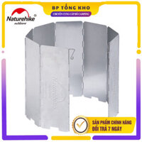 Tấm chắn gió bếp gas, bếp cồn du lịch  NH20CJ008 10 miếng hợp kim nhôm chống gỉ gấp gọn siêu nhẹ kèm hộp đựng