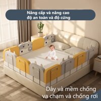 Tấm chắn giường mềm mại chống ngã bảo vệ an toàn cho bé