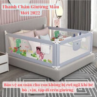 Tấm Chắn Giường Nâng Cấp Pro Nâng Hạ 1 Bên Bảo Vệ An Toàn Cho Bé, Mẹ An Tâm