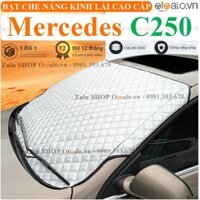Tấm che chắn nắng kính lái xe ô tô Mercedes Benz C250 vải dù 3 lớp Cao Cấp - OTOALO