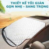 Tấm che nắng kính lái ô tô - Bạt chống nóng hiệu quả với 4 lớp Bạc nhôm đặc biệt, Siêu Bền - Naducar bảo hành 12 tháng