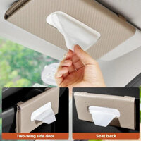 Tấm Che Nắng Ô Tô Khăn Giấy Hộp Đa Năng Tự Động Nội Thất Khăn Giấy Túi Bảo Quản Sợi Carbon Tấm Che Nắng Hộp Khăn Giấy