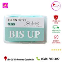 Tăm chỉ nha khoa Bis Up Hàn Quốc - Hộp 50 chiếc
