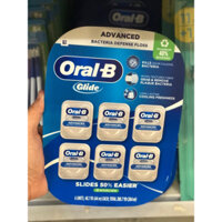 Tăm chỉ nha khoa Oral-B Glide Advanced Multi Protection Floss Clean Mint chuẩn Mỹ hộp 44m