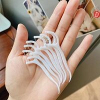 Tăm chỉ nha khoa tiệt trùng hộp 50 cây - Tăm nha khoa vệ sinh kẽ răng chân nướu chuyên dụng  - 1 hộp