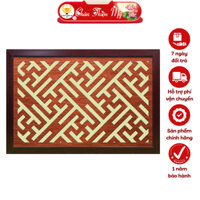 Tấm Chống Ám Khói Bàn Thờ Chữ Vạn Cắt CNC CHÂN THIỆN MỸ, Ốp Trần Nhà, Phụ Kiện Trang Trí Bàn Thờ Bằng Gỗ CNC-TCK-04