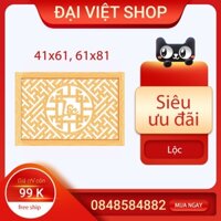 Tấm chống ám khói dán tường chữ Lộc màu vàng 41x61 giá rẻ, Hà Nội, HCM, Vinh, TPHCM, cách lắp đặt, kích thước