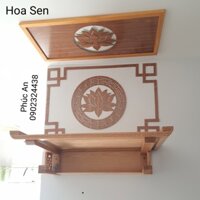 Tấm chống ám khói hoa Sen bàn thờ treo tường, chắn khói 99.9% thân thiện môi trường