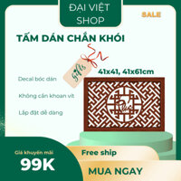 Tấm chống khói hương dán tường chữ Phúc màu vàng 41x61 giá rẻ không cần khoan vít