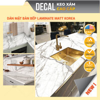 Tấm dán mặt bếp giả đá loại dày chịu nhiệt cao cấp khổ lớn 120cm, dán mặt bàn dán bếp chống dầu mỡ Decor24h DDB-301