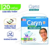 Tấm Đệm Lót Caryn Siêu Thấm 20 Miếng Bảo Vệ Chống Trào