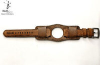 Tấm Đệm Quân Đội Dây Đồng Hồ Da Bò Màu Nâu Vân Hạt – Ram Leather Bundstrap B2 1951