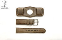 Tấm Đệm Quân Đội Dây Đồng Hồ Da Bò Màu Xám Vân Hạt – Ram Leather Bundstrap B2 1959