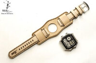 Tấm Đệm Quân Đội Dây Đồng Hồ Da Bò Màu Trắng – Ram Leather Bundstrap B2 1970