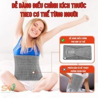 Tấm Đệm Sưởi Ấm Bằng Điện Thảm Chườm Nóng Trị Liệu Cao Cấp, Giảm Đau Bụng, Lưng, Cổ Vai Gáy Có Màn Hình LCD BH 2 năm