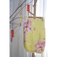 Tấm Drap lẻ KHA LY - Ga lẻ ( không áo gối ) - cotton thiên nhiên - VN383 - Anh Đào Vàng