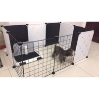 TẤM GHÉP CHUỒNG QUÂY CHÓ MÈO SIÊU HOT. Quây rộng 110cm sâu 75cm cao 47cm. Hàng coa sẵn