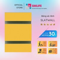 Tấm gỗ xẻ rãnh SMLIFE Slatwall – Vàng