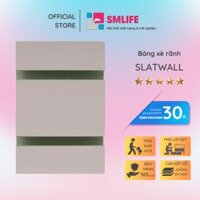 Tấm gỗ xẻ rãnh SMLIFE Slatwall Gỗ MDF dày 17mm chống ẩm - Latte - Ngang 120cm Cao 120cm