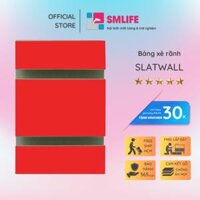 Tấm gỗ xẻ rãnh SMLIFE Slatwall Gỗ MDF dày 17mm chống ẩm - Đỏ - Ngang 120cm Cao 120cm