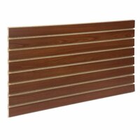 Tấm gỗ xẻ rãnh SMLIFE Slatwall Gỗ MDF dày 17mm chống ẩm - Walnut nhạt - Ngang 240cm Cao 120cm
