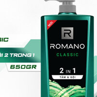 Tắm Gội 2in1 Romano Classic Cao cấp 650ml