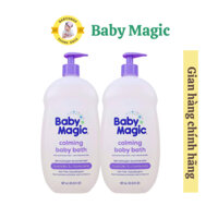 Tắm gội Baby Magic Lavender 877ml - Sữa tắm gội dịu nhẹ cho bé hương Lavender - NK chính ngạch Bán song hành ở Mỹ và VN