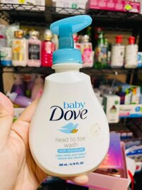 Tắm gội dưỡng ẩm dịu nhẹ cho da bé Dove baby rich moisture head to toe wash 200m