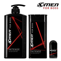 Tắm gội nước hoa nam XMEN For Boss Intense Perfumed Shampoo 380g/650g - Dầu gội đầu X men - Sữa tắm nam Boss