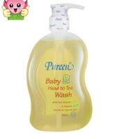 TẮM GỘI PUREEN - Baby Head To Toe Wash Vitamin B5, E 750ml