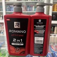 Tắm gội Romano Attitude 2in1 650gR