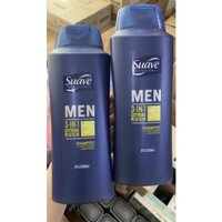 TẮM GỘI SUAVE MEN 3in1 (828ml) của Mỹ