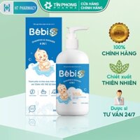 Tắm Gội Thảo Dược Trẻ Em 4 In 1 BEBISS Thành Phần Tự Nhiên, Dịu Nhẹ Với Da Trẻ Sơ Sinh Chai 300ml