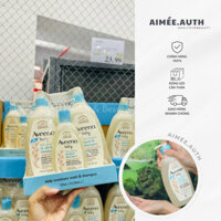 Tắm gội toàn thân Aveeno Baby Daily Moisture Lightly Scented Wash & Shampoo ÚC