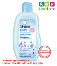 Tắm gội toàn thân baby Dnee 200ml (xanh)