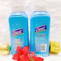 Tắm gội toàn thân Coast Mỹ chai 946ml mẫu mới