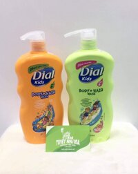 Tắm Gội Toàn Thân Dial Kids 709ml