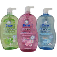 Tắm gội toàn thân em bé D-nee Gentle Head & Body Baby Wash (Xanh dương / Hồng) 800ml sữa tắm gội cho bé dưới 3 tuổi