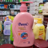 Tắm gội toàn thân Pureen sữa chua Đào và quả Cherry 750ml